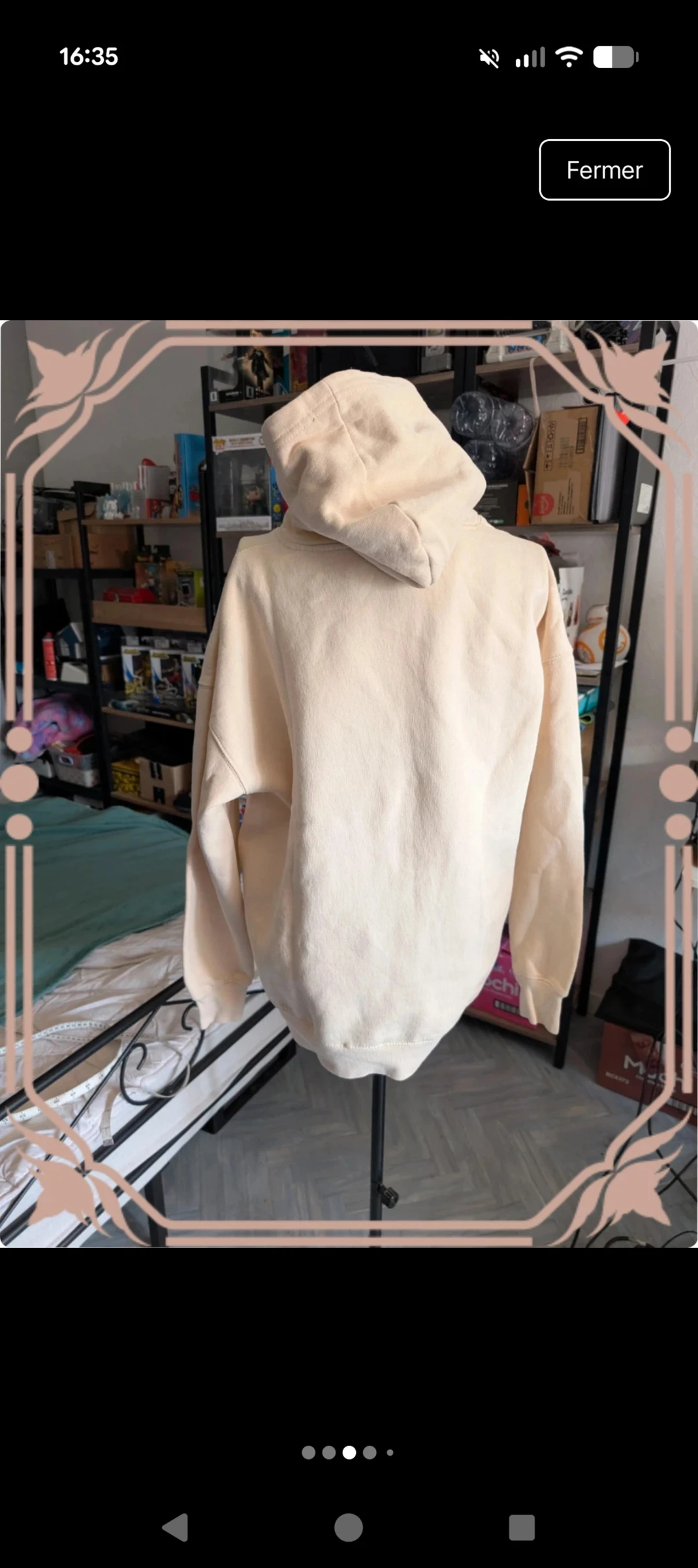 Magnífico sudadera con capucha beige Pull&Bear - Talla XS – photo 4